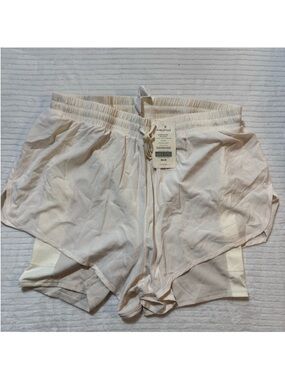Fabletics Light Blush Layered Athletic Shorts